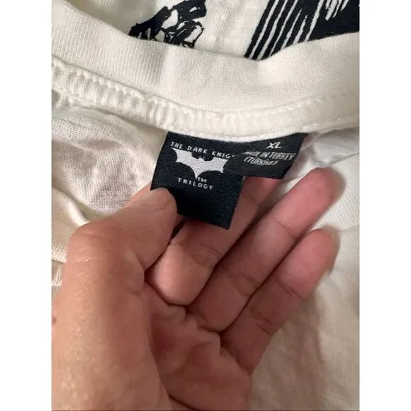 Joker Graphic Tee The Dark Knight Trilogy XL White - Picture 5 of 8